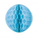 Party Pro 50223M, Boule alvéolée bleu dragée 20 cm