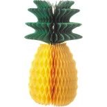 Party Pro 50233S, Ananas alvéolé jaune, 20cm