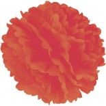 Party Pro 502401, Boule Pompon Papier De Soie Corail 40 cm