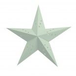 Party Pro 502510, Lanterne étoile vert pastel, 60 cm