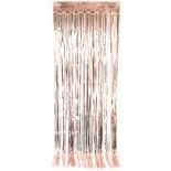 Party Pro 502705, Rideau métallique Rose Gold 92 x 245 cm