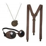 P'TIT Clown re50493 - Set Steampunk 3 pièces