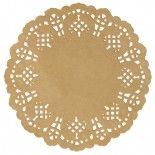 SANTEX 5054-26, Sachet de 10 Sous-Verres Dentelle, Kraft