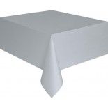 Nappe plastique rectangle, Argent