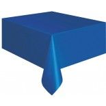 Nappe plastique rectangle, Bleu Roy