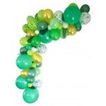 Guirlande Organique 5m de 50 ballons, Vert