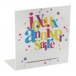 Sachet de 10 Marque-places Joyeux Anniversaire Festif en carton