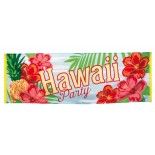 BANNIERE Hawaii Party (74cm x 2,20m)