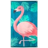 Banderole tenture Flamants Roses 90x150 cm