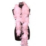 Boa en plumes, rose 1m80