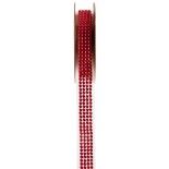 SANTEX 5267-7-15, Ruban strass autocollant, rouge