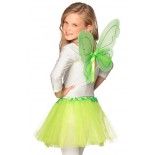 Set de Fée Papillon avec ailes et tutu enfant, Vert