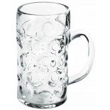 SANTEX 52892-21, BOITE de 6 Chopes de bière 100cl incassables, Transparentes 1 Litre