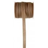 SANTEX 5504-14, Ruban naturel Coton 10 mm Chocolat