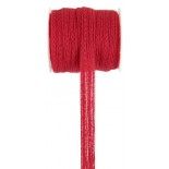 SANTEX 5504-7, Ruban naturel Coton 10 mm Rouge