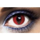 P'TIT Clown re55507 - Lentilles de contact annuelles (sans correction) , œil de chat rouge, la paire