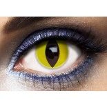 P'TIT Clown re55509 - Lentilles de contact annuelles (sans correction) , œil de chat jaune, la paire