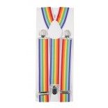 P'TIT Clown re56003 - Bretelles, largeur 3.5 cm, Rayées multicolores