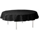 SANTEX 5921-11, Nappe RONDE en intissé 180 CM Ø, luxe OPAQUE RONDE, Noir