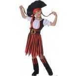 P'TIT Clown re60534 - Déguisement de Pirate fille 7/9 ans