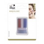 P'TIT Clown re61002 - Stick maquillage France Bleu blanc rouge