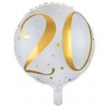 Sachet de 1 ballon alu Age 20 ans