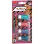 Party Pro 631756, Set 4 Gels paillettes et pinceau