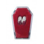 P'TIT Clown re63296 - Canines de vampire sanglantes avec pâte