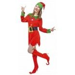 P'TIT Clown re66074 - Costume adulte lutin, Elf femme, feutrine, taille L/XL