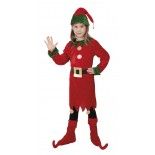 P'TIT Clown re66076 -Déguisement enfant lutin fille, 128 cm 7/9 ans