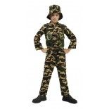 P'TIT Clown re66324 - Déguisement enfant soldat militaire taille 7/9 ans