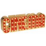 Déco Lettres CINÉMA lumineuses 30 cm