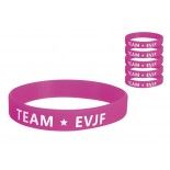 P'TIT Clown re66605 - Lot de 6 bracelets Team EVJF, roses