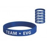 P'TIT Clown re66606 - Lot de 6 bracelets Team EVG, bleus