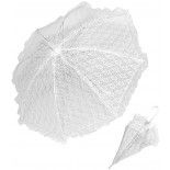 Ombrelle dentelle blanche 83cm