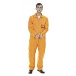 P'TIT Clown re66915 - Déguisement prisonnier américain orange adulte, taille L/XL