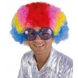 P'TIT Clown re68248 - Perruque WILLY Afro, multicolore