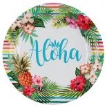 Sachet de 10 Assiettes rondes Aloha
