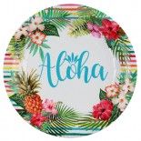 Sachet de 10 Assiettes rondes Aloha