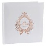 LIVRE d'or Just Married, Rose Gold métallisé