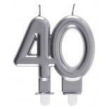 Bougie des Âges 40 ans, Argent