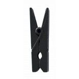 Sachet de 24 mini pinces en bois, Noir