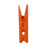 Sachet de 24 mini pinces en bois, Orange