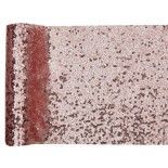 SANTEX 7035-20-20, Ruban de table Sequins 19cm x 3m, Rose Gold