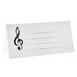 Sachet de 10 Marque-places carton Musique