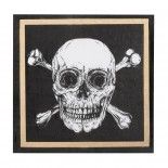 Sachet 20 Serviettes PIRATES noires 33x33cm