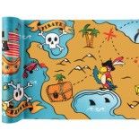 Chemin de table Pirate enfant 5m, Multicolore