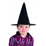 P'TIT Clown re75700 - Chapeau sorcière enfant, tissu noir