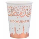Lot de 10 Gobelets orientaux Eid Mubarak 25cl