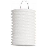 Lampion cylindre Blanc 16cm  (x1)